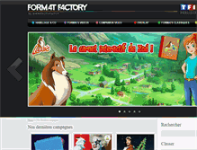 Tablet Screenshot of formatfactory.tf1pub.fr